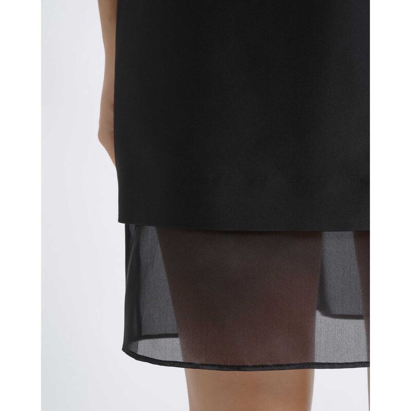 Cue Silk Organza Contrast Mini Dress image number 2